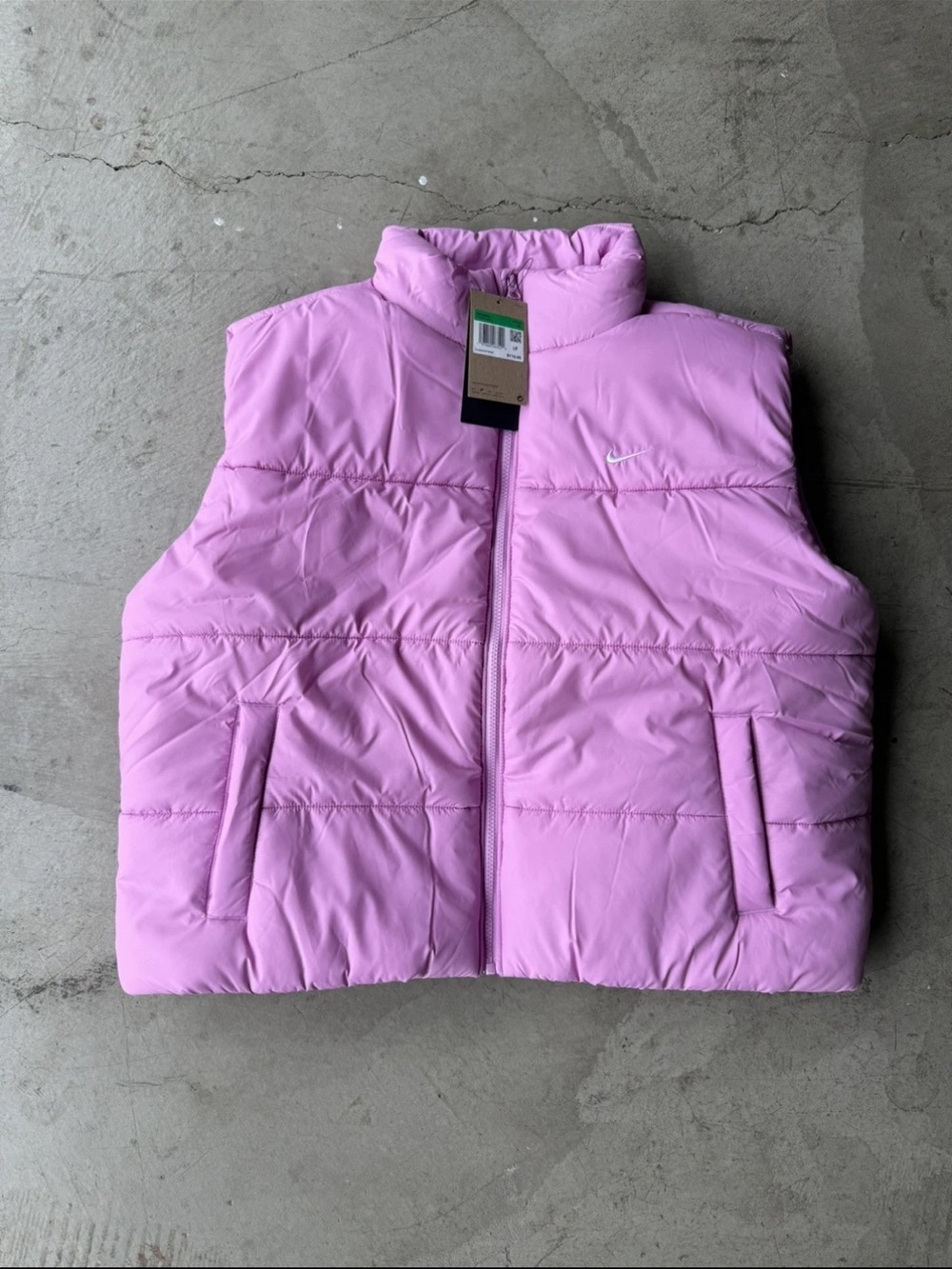 Nike Pink Puffer Vest Women’s XL New With Tags